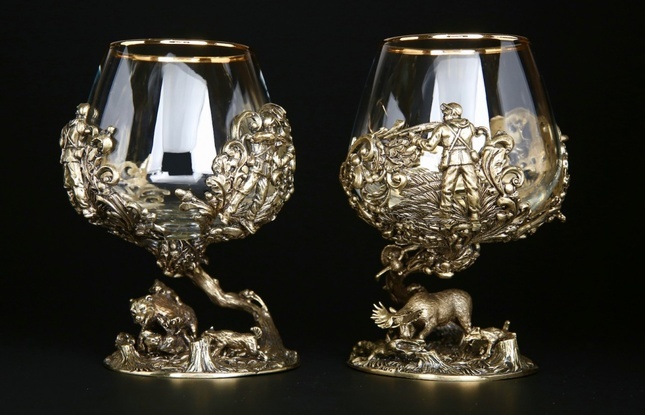 Бокал для коньяка  «Охота Элит» Кабан 430 мл - фото №2