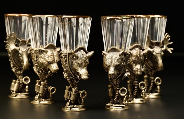 Набор рюмок-лафитников «Охотничьи трофеи»  50 мл - фото №12
