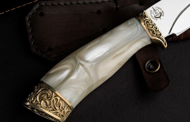 Подарочный туристический нож «Беркут» сталь 95Х18 в футляре - фото №2