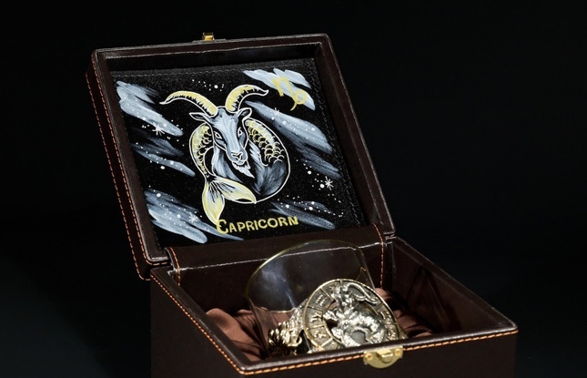 Стакан для виски Зодиак  "Козерог"  1 шт.  в подарочном кейсе с художественным оформлением 310 мл - фото №2