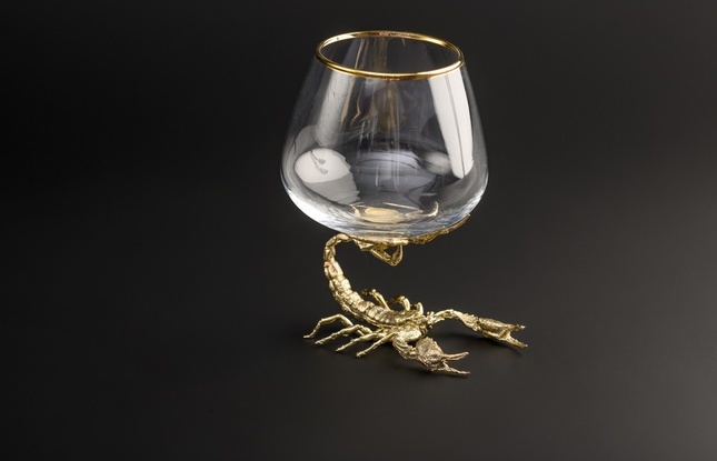 Бокал для коньяка «Скорпион» в подарочном футляре - фото №2